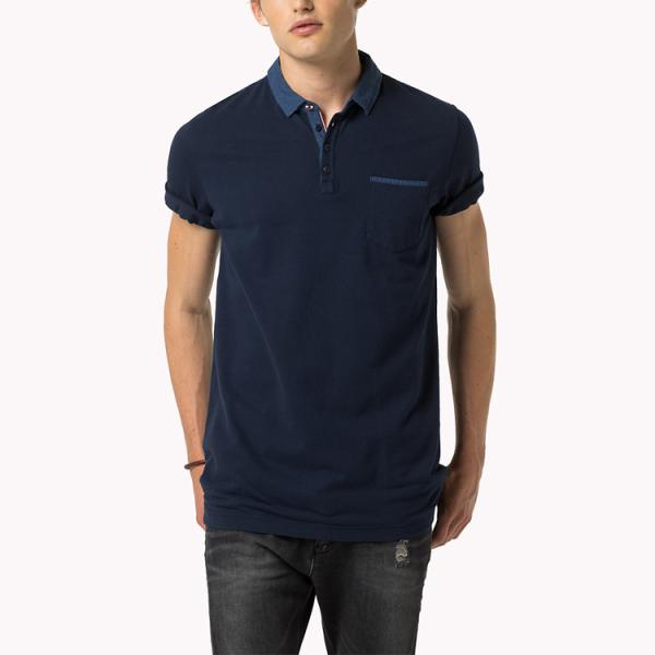 High End Blank High Collar Polo Shirt For Men Soft Feel Fashion Summer