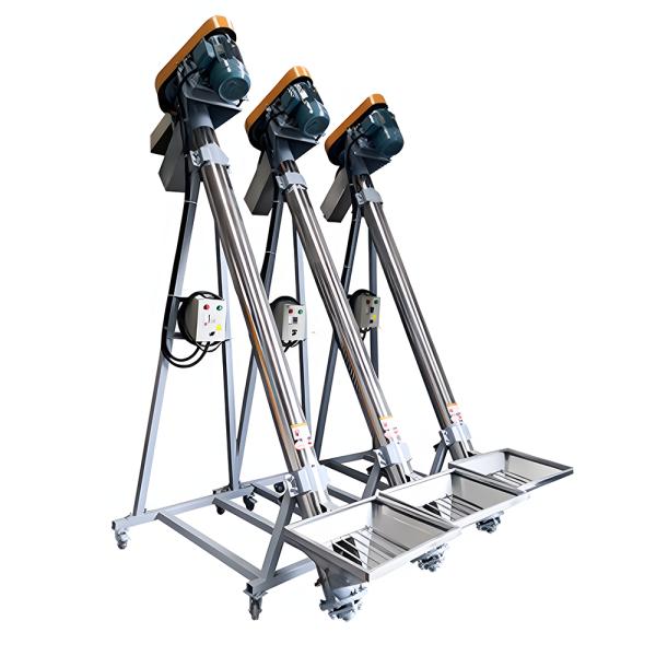 Custom New Style Automatic Carbon Steel Hopper Screw Conveyor Feeder Screw feeding machine for Pellet Manufacturing Plant, Food & Beverage Factory, Farms, Restaurant