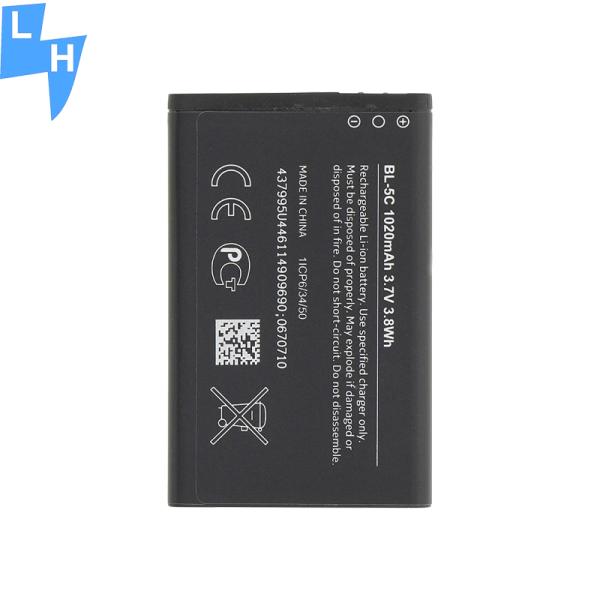 Совместимая батарея для Nokia BL-5C C2-01 1020mAh 2700 2610 3100 3120 3650 5130 6030