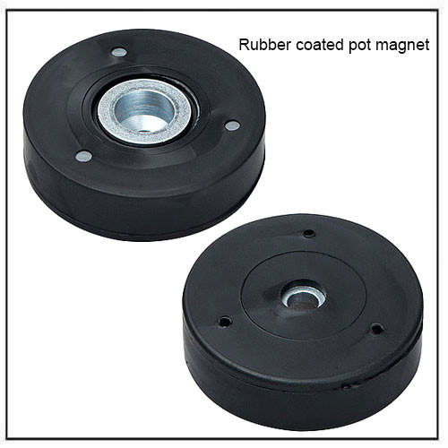 rubber-coated component magnets base with internal thread