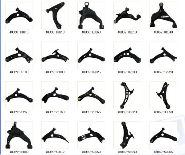 spare parts TOYOTA control arm low arm   suspension arm Toyota auto parts