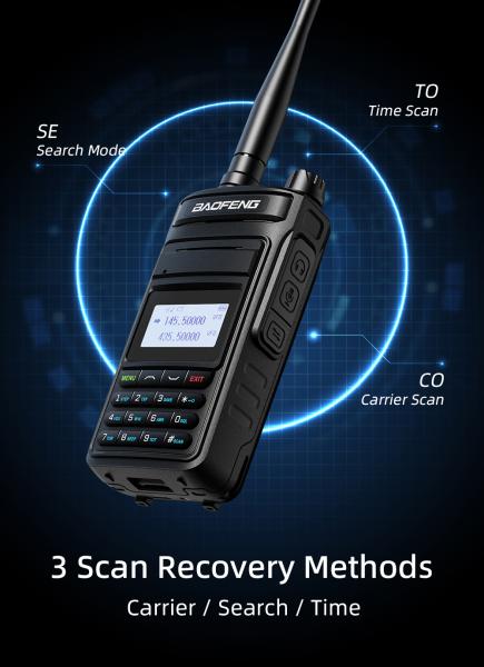Baofeng P15UV radio UHF VHF à double sens avec fonction de brouillage