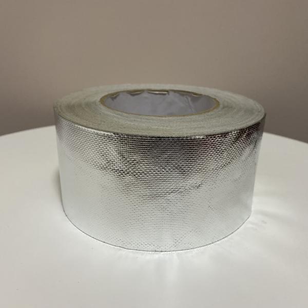 HVAC Fiber Glass Cloth Fireproof Aluminium Masking Tape , Multi Purpose Foil Tape