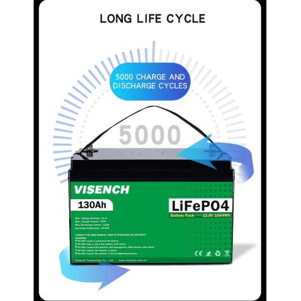 Висенч Призматический 12В 12,8В 40Ач Глубокие циклы Перезаряжаемая система хранения солнечной энергии