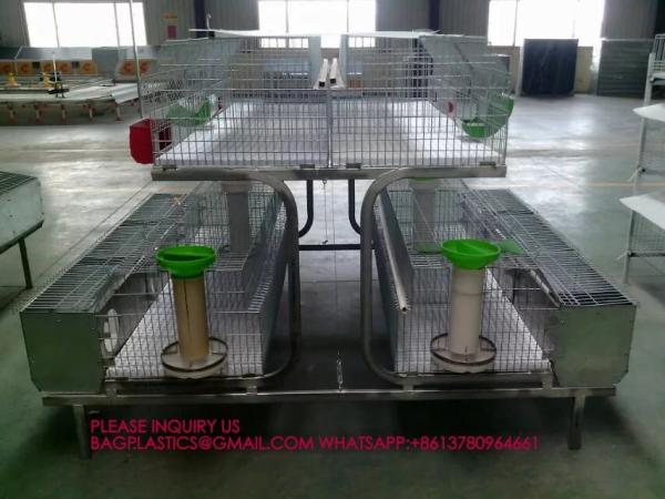 Rabbit Cage, Cage Net Galvanized Wire Poultry Farming Meat Broiler Battery Rearing Cage