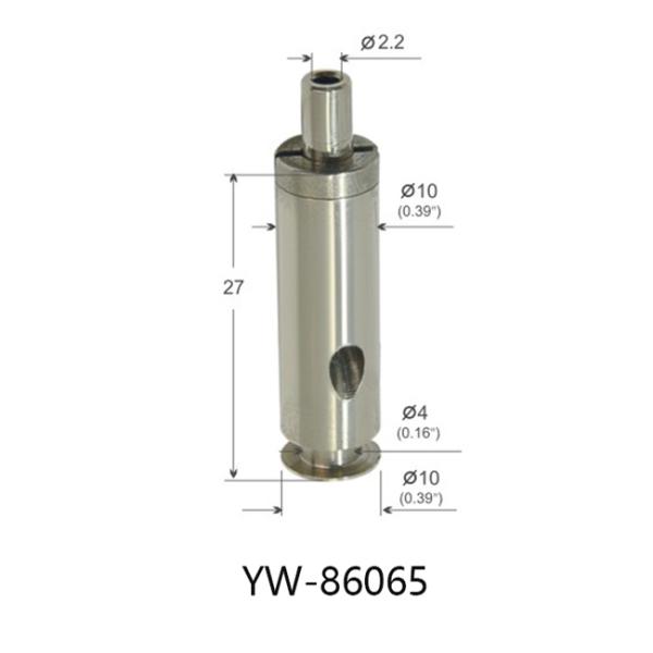 Adjustable Nickel Plated Brass Wire Gripper 10mm Dia 27mm Length YW86065