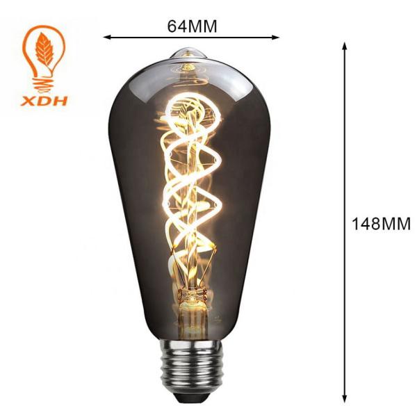 6500K LED Filament Vintage Bulbs B22 , LED Antique Edison Bulb ST64