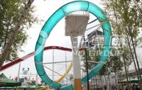 Glissière de piscine de fibre de verre d'équipement de parc d'Aqua avec le cadre d'acier au carbone galvanisé pour parc aquatique extérieur/d'intérieur