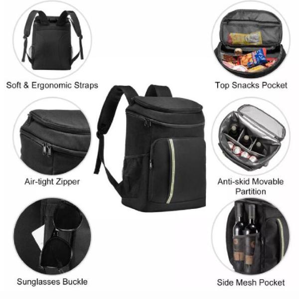 Сумки охладителя перемещения женщин людей течебезопасные участвуют в пикнике располагаясь лагерем рыбная ловля пляжа