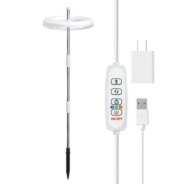9W Height Adjustable LED Growth Lamp 4000k For Indoor Desk plant