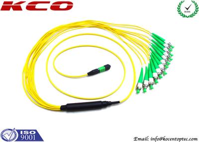 40G ligações em ponte de fibra ótica do cabo de remendo FC da fibra MPO MTP APC 12