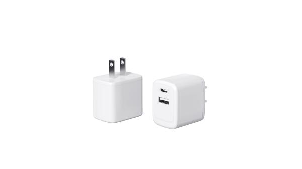 カスタムロゴ USプラグ 30W 急速充電器 デュアルポート USB Type C モバイルフォン充電器 PD電源アダプター