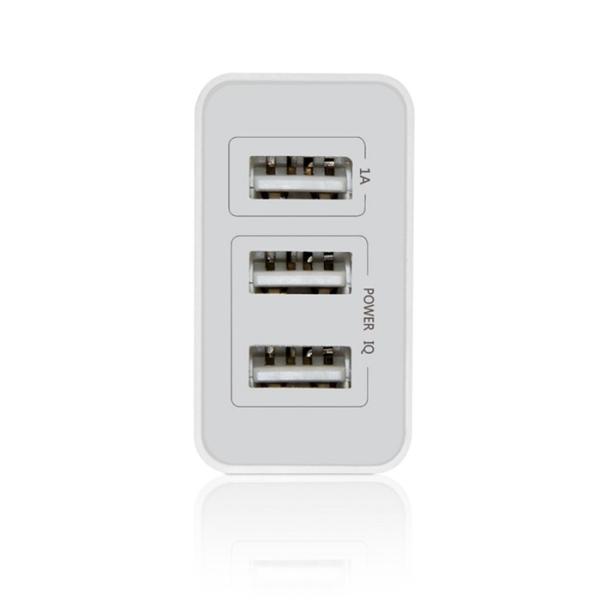 3.1A USB Wall charger Eurpean Adapter multi-port plug adapter 3USB  travel charger  wall charger for mobile