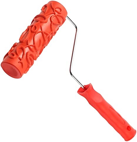 7 DIY Patterned Paint Roller Rubber Texture With Plastic Handle