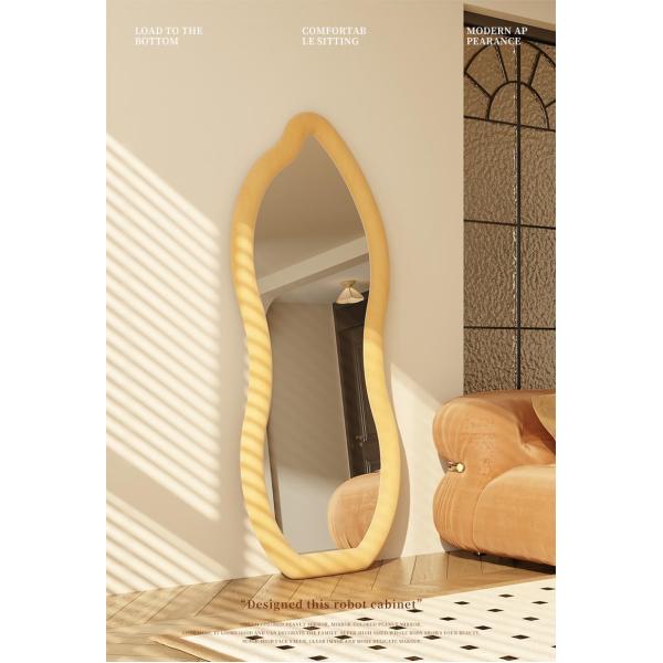 Standing Wavy Oversized Arched Floor Mirror 71x32 Dressing Room