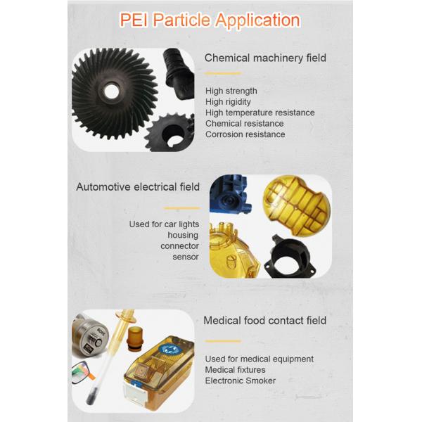 Transparent PEI Recycled Plastic Granules Pellets Raw Material In Bulk