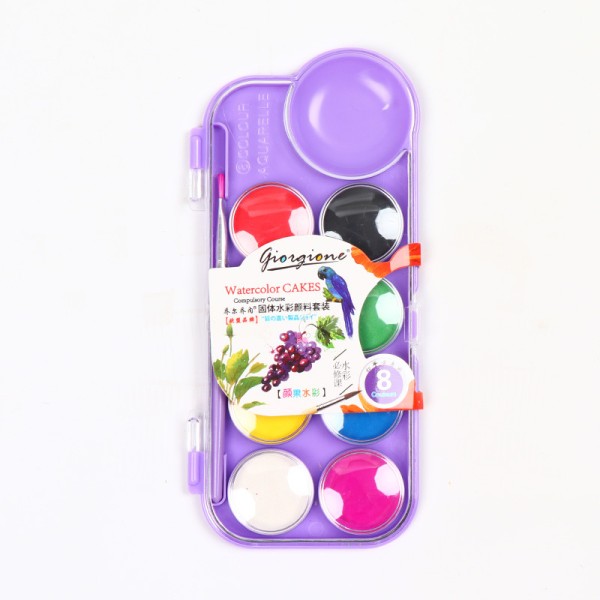 8 Color High Quality Wear Well Mini Milk Watercolor Paint Set