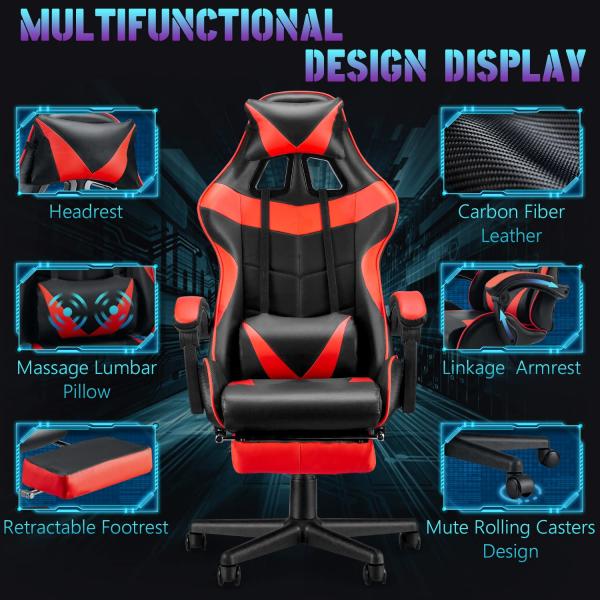 Experience the Best Gaming Chair with Footrest Maximum Weight Recommendation 250 Pounds