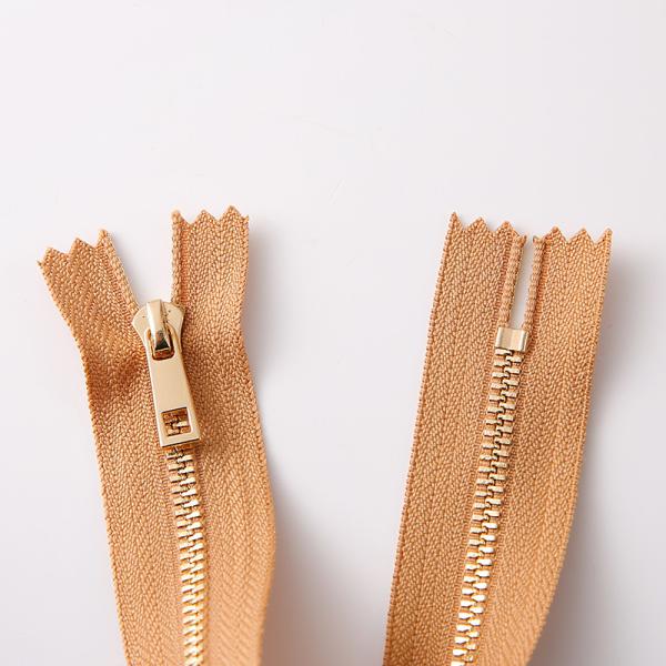 Lightweight Metal Zippers 3# Close End Auto Lock Slider Zipper For