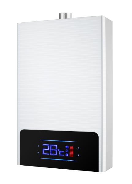 Wall Mounted Flue Gas Water Heater with LED Display Copper Heat Exchanger and Over 90% Heat Efficiency