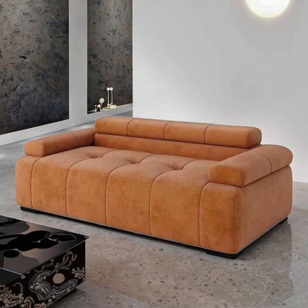 Modern Minimalist Large 3-Seater Modular Sofa High Strength Foam Filled Sponge Vacuum Compression for Villa School Living Room