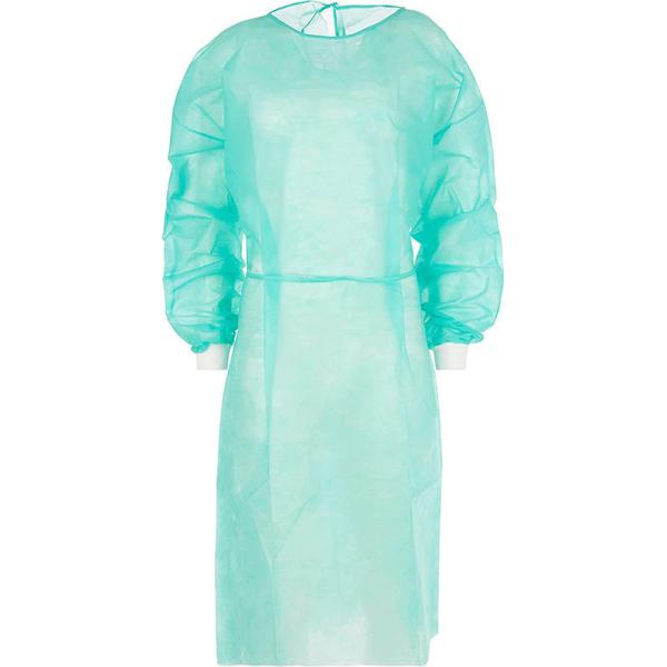 Manufacturer Non Woven Medical Protective Elastic Knitted Cuffs PP+PE Hospital Gowns Disposable Isolation