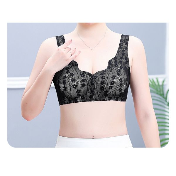 2025 New Arrival Front Closure Bra for Women Lace Seamless Women Sporty Wire Free Middle Age Ladies Women Bra