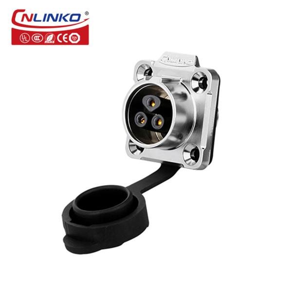 Cnlinko Connector M16 IP68 Waterproof Outdoor Led Lighting Connector 3 Pin Extension Wire Industrial Connector