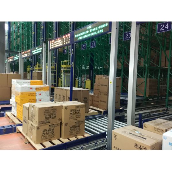 Single Deep pallet Stacker Crane ASRS, Floor Supported SRM(Storage Retrieval Machine), Automatic Storage And Retrieval System,Automation Logistics Warehouse