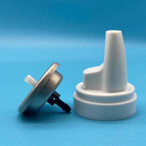 High-Flow Wide-Spread Aerosol Mousse Dispenser Nozzle for Efficient Body Wash & Shaving Cream Application