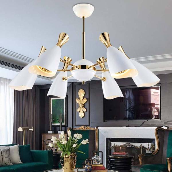 Electroplated Aluminum Contemporary Ceiling Lights Modern Dining Room Chandeliers