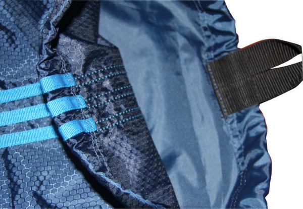 Shopping Fabric Carrier Bags Water Proof Black PU Base With Nylon Hanger