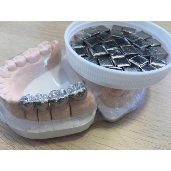 Square Shape Non Precious Dental Alloys Smooth Surface Finishing NCB02