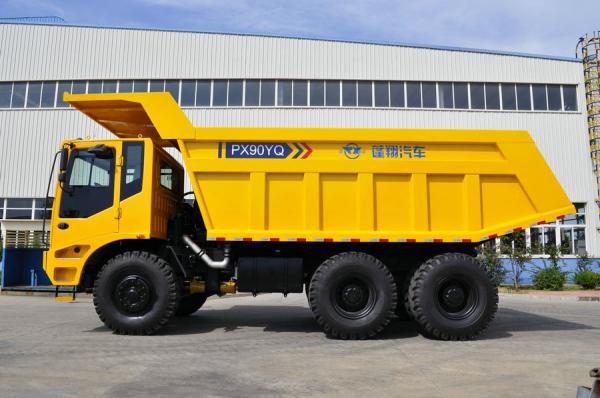 90T 500HP PX90AT-CAT off-road mining tipper truck with Caterpillar gearbox