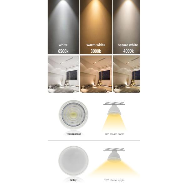 шарик 110V 220V 230V 240V фары СИД УДАРА 6500K 4000K 3000K GU10 MR16 6W