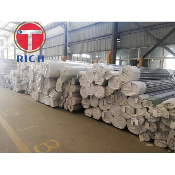 Small Diameter Welded Steel Tube Stainless Steel Pipe Round Shape 4 - 12m Length