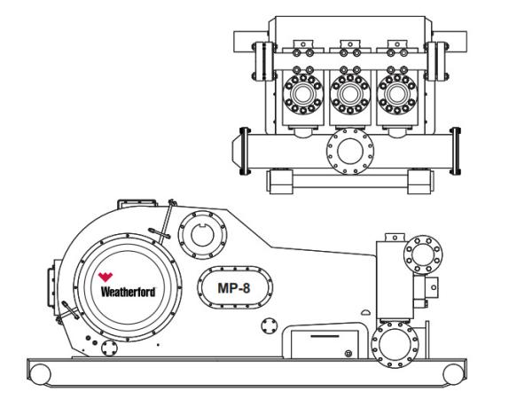 MP5 MUD PUMP, MP10 MUD PUMP, MP13 MUD PUMP, MUD PUMP FOR OILWELL DRILLING, WEATHERFORD MUD PUMP, MP16 MUD PUMP
