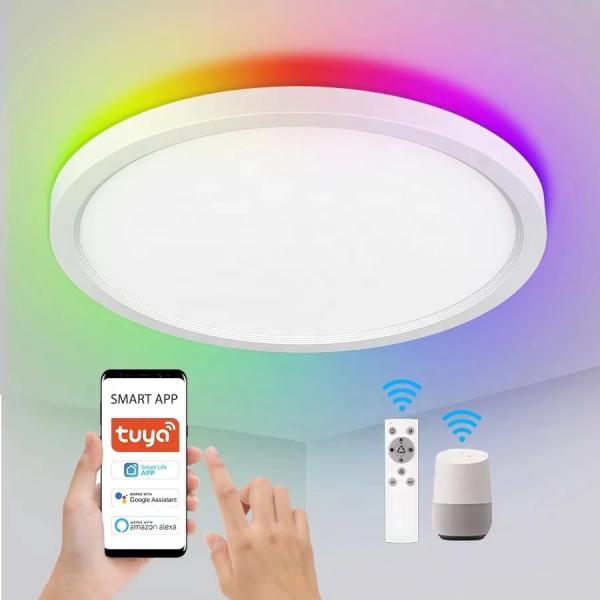 Experience Superior Lighting with 30w Slim Smart LED Ceiling Light Middle Size
