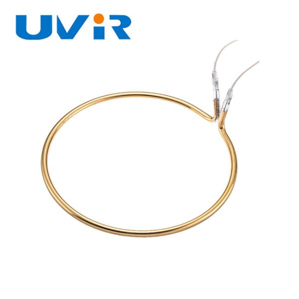 1850W Gold Coated Ring Infrared Heater Lamp 102mm