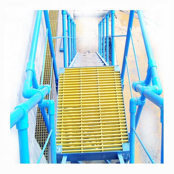 Anti-Slip FRP Pultruded Fiberglass Plastic Stair Grating for Heavy-Duty Staircases
