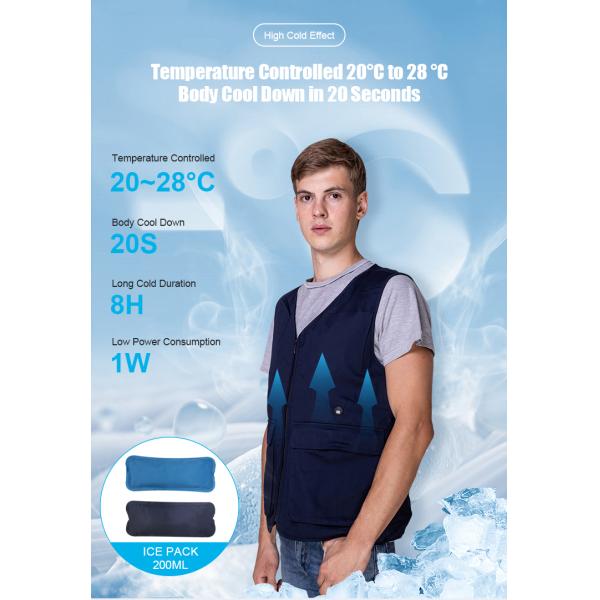 Длина одежды Регулярный износостойкий решетчатый охлаждающий жилет для вставки охлаждающего льда