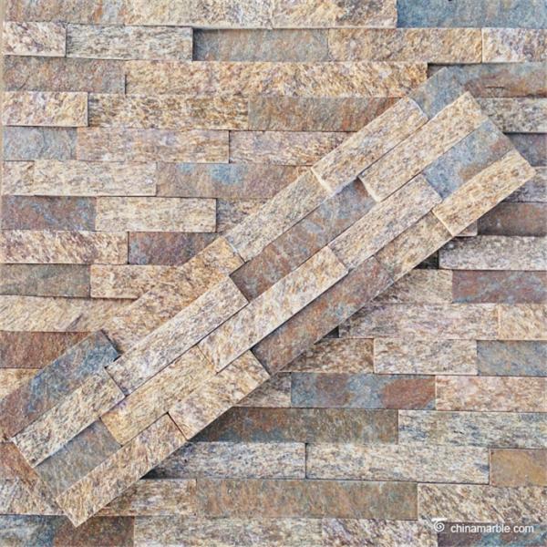 natural stone Tiger Skin Yellow quartzite Wall Stone Cladding WSQ-004 60*15cm and 55*15cm