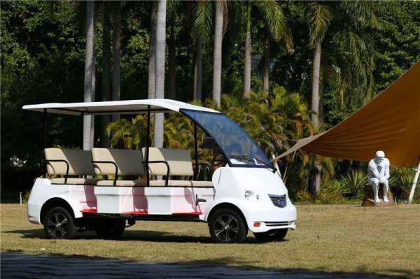 Multi Passenger Electric Sightseeing Bus , 8 Seater Golf Cart Street Legal