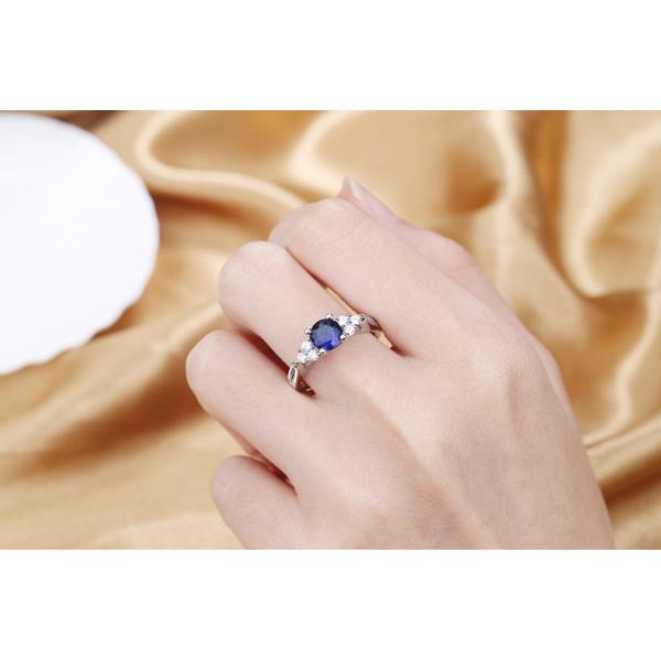 Diamond Sapphire Engagement Rings Environmental Copper