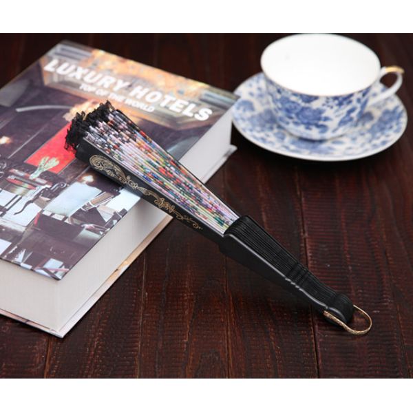 Hot Selling Customized Logo Printed Plastic Foldling Chinese Fan Abanicos De Mano Personalizados