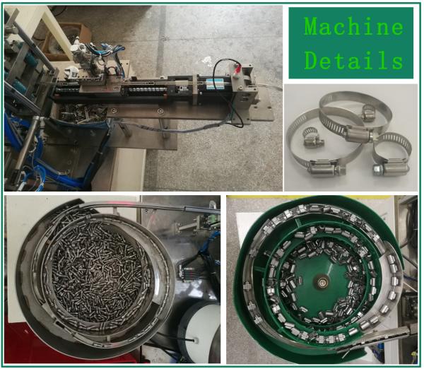Stainless hose clamp  crimping machine for hose hoop making with high production effciency