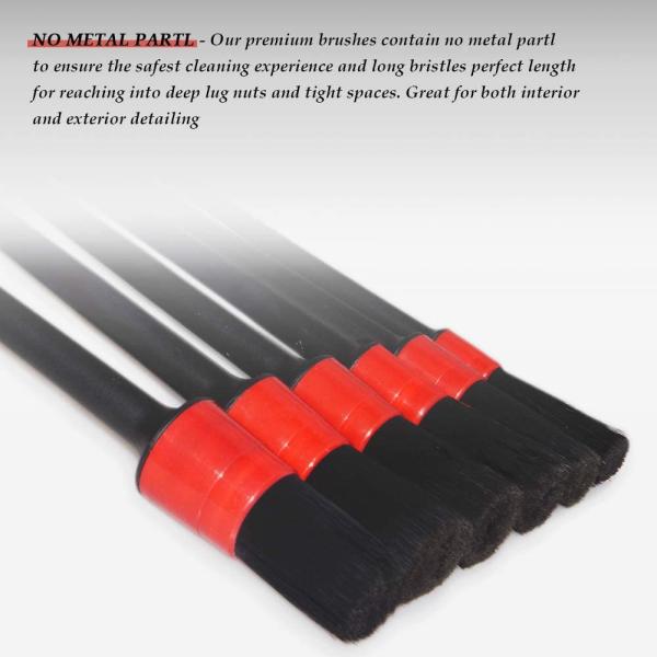 15 Pieces Car Detailing Brush Kit Microfibre Tire Brush Used