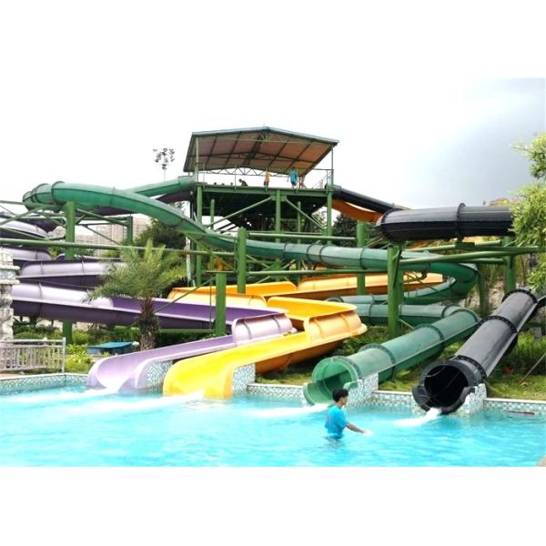 Outdoor Aqua Play Adult Swimming Pool Spiral Water Slides
