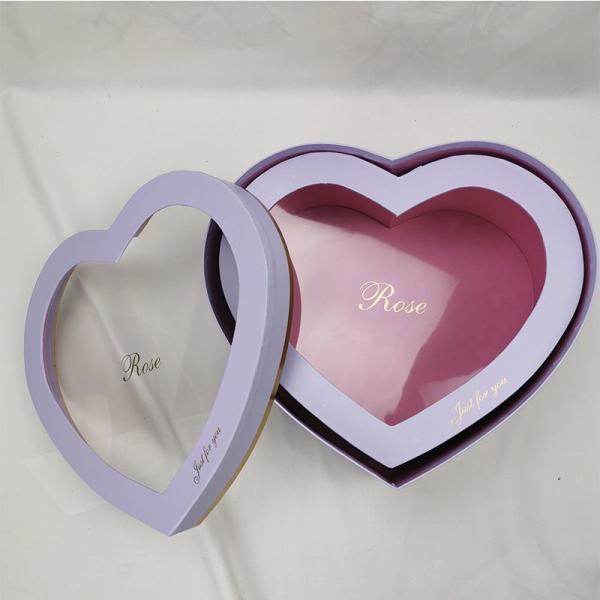 Wedding Cardboard Heart Shaped Gift Boxes With Lids For Chocolates Cookies Candies