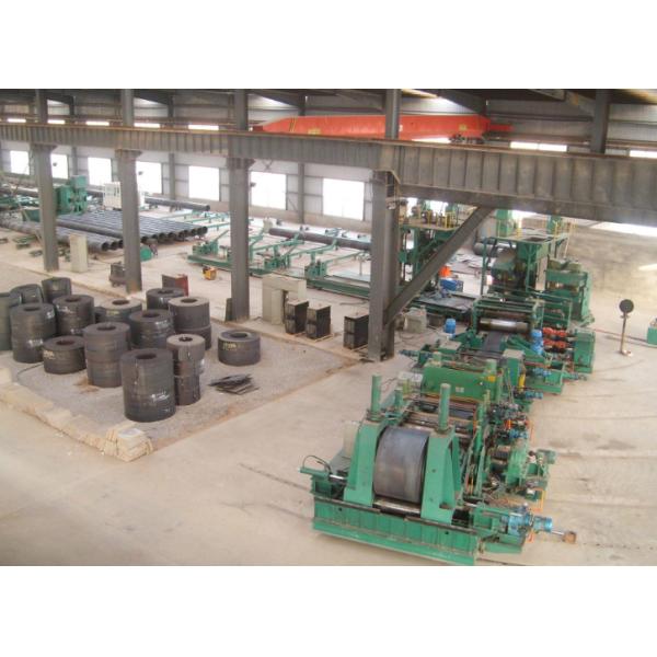 5-18mm Thickness Spiral Tube Rolling Mill , Automatic Steel Pipe Making Machine